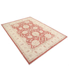 Ziegler 5'8'' X 7'10'' Hand-Knotted Wool Rug 5'8'' x 7'10'' (170 X 235) / Red / Ivory