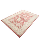 Ziegler 5'8'' X 7'10'' Hand-Knotted Wool Rug 5'8'' x 7'10'' (170 X 235) / Red / Ivory