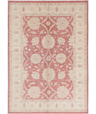 Ziegler 5'8'' X 7'10'' Hand-Knotted Wool Rug 5'8'' x 7'10'' (170 X 235) / Red / Ivory