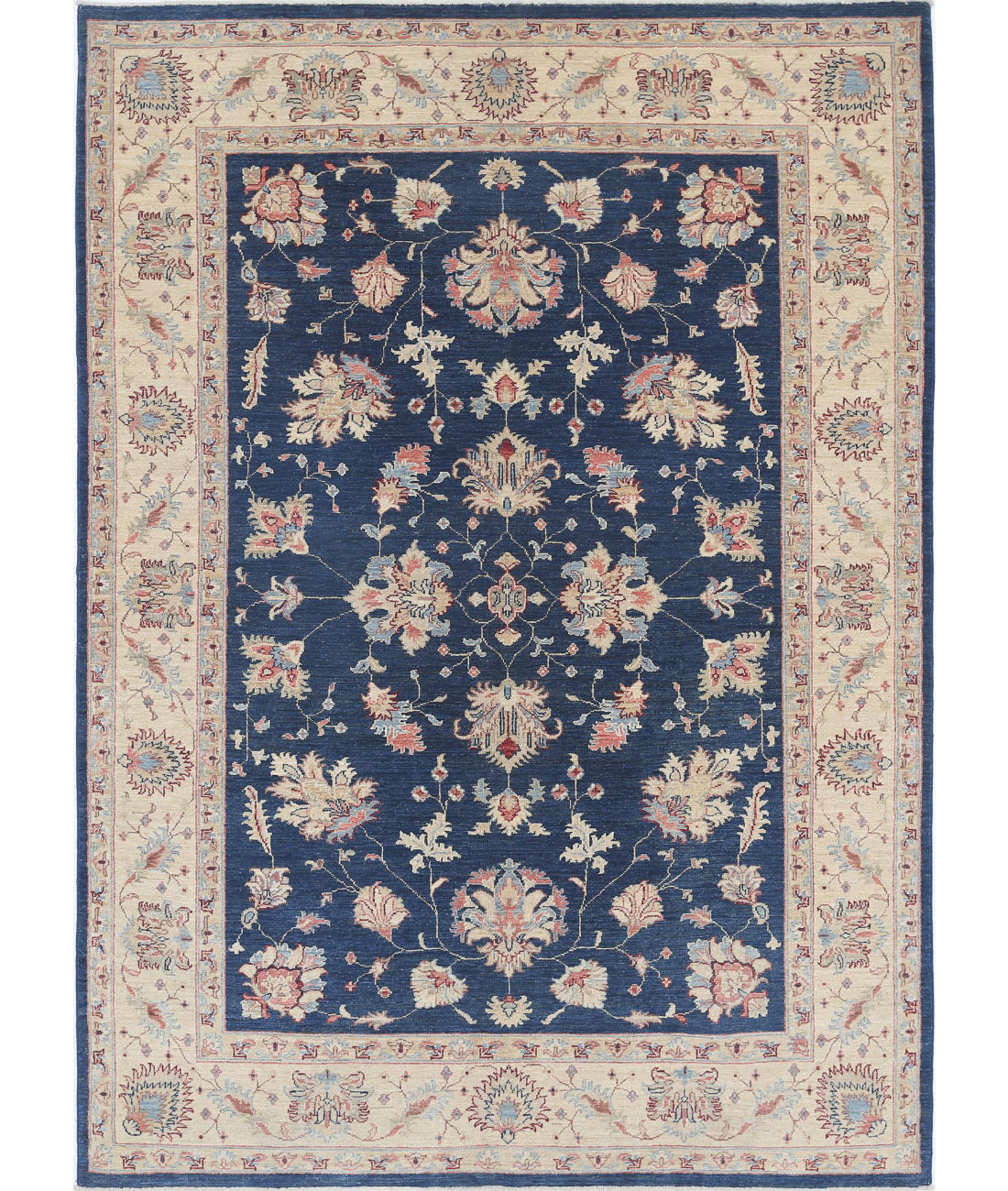 Ziegler 5'6'' X 7'9'' Hand-Knotted Wool Rug 5'6'' x 7'9'' (165 X 233) / Red / Ivory
