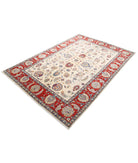 Ziegler 5'5'' X 7'11'' Hand-Knotted Wool Rug 5'5'' x 7'11'' (163 X 238) / Ivory / Red