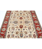 Ziegler 5'5'' X 7'11'' Hand-Knotted Wool Rug 5'5'' x 7'11'' (163 X 238) / Ivory / Red