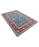 Ziegler 5'4'' X 7'9'' Hand-Knotted Wool Rug 5'4'' x 7'9'' (160 X 233) / Blue / Red