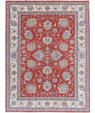 Ziegler 5'7'' X 7'9'' Hand-Knotted Wool Rug 5'7'' x 7'9'' (168 X 233) / Red / Ivory