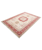 Ziegler 5'7'' X 8'0'' Hand-Knotted Wool Rug 5'7'' x 8'0'' (168 X 240) / Ivory / Red