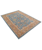 Ziegler 5'8'' X 7'8'' Hand-Knotted Wool Rug 5'8'' x 7'8'' (170 X 230) / Blue / Brown