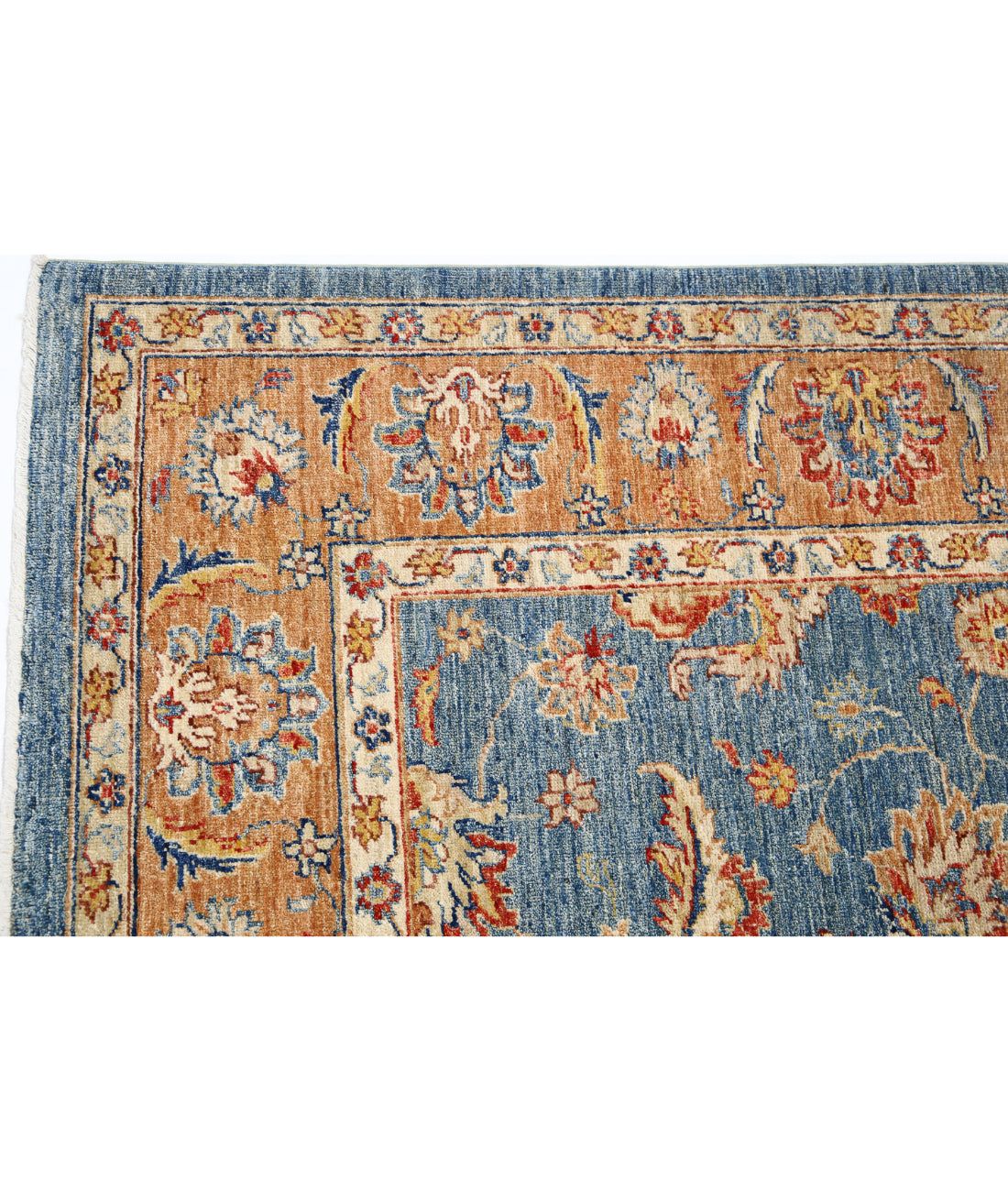 Ziegler 5'8'' X 7'8'' Hand-Knotted Wool Rug 5'8'' x 7'8'' (170 X 230) / Blue / Brown