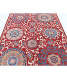 Ziegler 5'8'' X 7'6'' Hand-Knotted Wool Rug 5'8'' x 7'6'' (170 X 225) / Red / Red