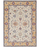 Ziegler 5'8'' X 7'10'' Hand-Knotted Wool Rug 5'8'' x 7'10'' (170 X 235) / Ivory / Gold