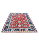 Ziegler 5'7'' X 7'9'' Hand-Knotted Wool Rug 5'7'' x 7'9'' (168 X 233) / Red / Blue