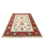 Ziegler 5'8'' X 8'0'' Hand-Knotted Wool Rug 5'8'' x 8'0'' (170 X 240) / Ivory / Red