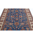 Ziegler 5'5'' X 7'7'' Hand-Knotted Wool Rug 5'5'' x 7'7'' (163 X 228) / Blue / Ivory