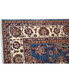 Ziegler 5'5'' X 7'7'' Hand-Knotted Wool Rug 5'5'' x 7'7'' (163 X 228) / Blue / Ivory