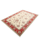 Ziegler 5'8'' X 8'0'' Hand-Knotted Wool Rug 5'8'' x 8'0'' (170 X 240) / Ivory / Red