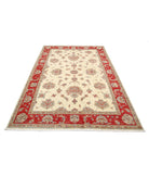 Ziegler 5'8'' X 8'0'' Hand-Knotted Wool Rug 5'8'' x 8'0'' (170 X 240) / Ivory / Red