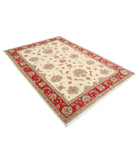 Ziegler 5'8'' X 8'0'' Hand-Knotted Wool Rug 5'8'' x 8'0'' (170 X 240) / Ivory / Red