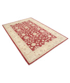 Ziegler 5'8'' X 7'10'' Hand-Knotted Wool Rug 5'8'' x 7'10'' (170 X 235) / Red / Ivory