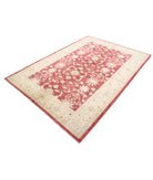 Ziegler 5'8'' X 7'10'' Hand-Knotted Wool Rug 5'8'' x 7'10'' (170 X 235) / Red / Ivory