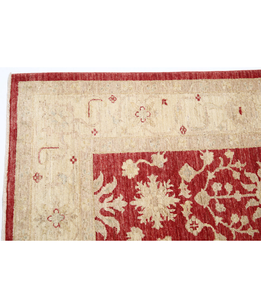 Ziegler 5'8'' X 7'10'' Hand-Knotted Wool Rug 5'8'' x 7'10'' (170 X 235) / Red / Ivory