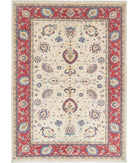 Ziegler 5'8'' X 8'0'' Hand-Knotted Wool Rug 5'8'' x 8'0'' (170 X 240) / Ivory / Red