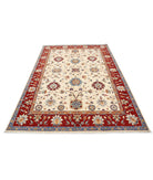 Ziegler 5'7'' X 7'10'' Hand-Knotted Wool Rug 5'7'' x 7'10'' (168 X 235) / Ivory / Red