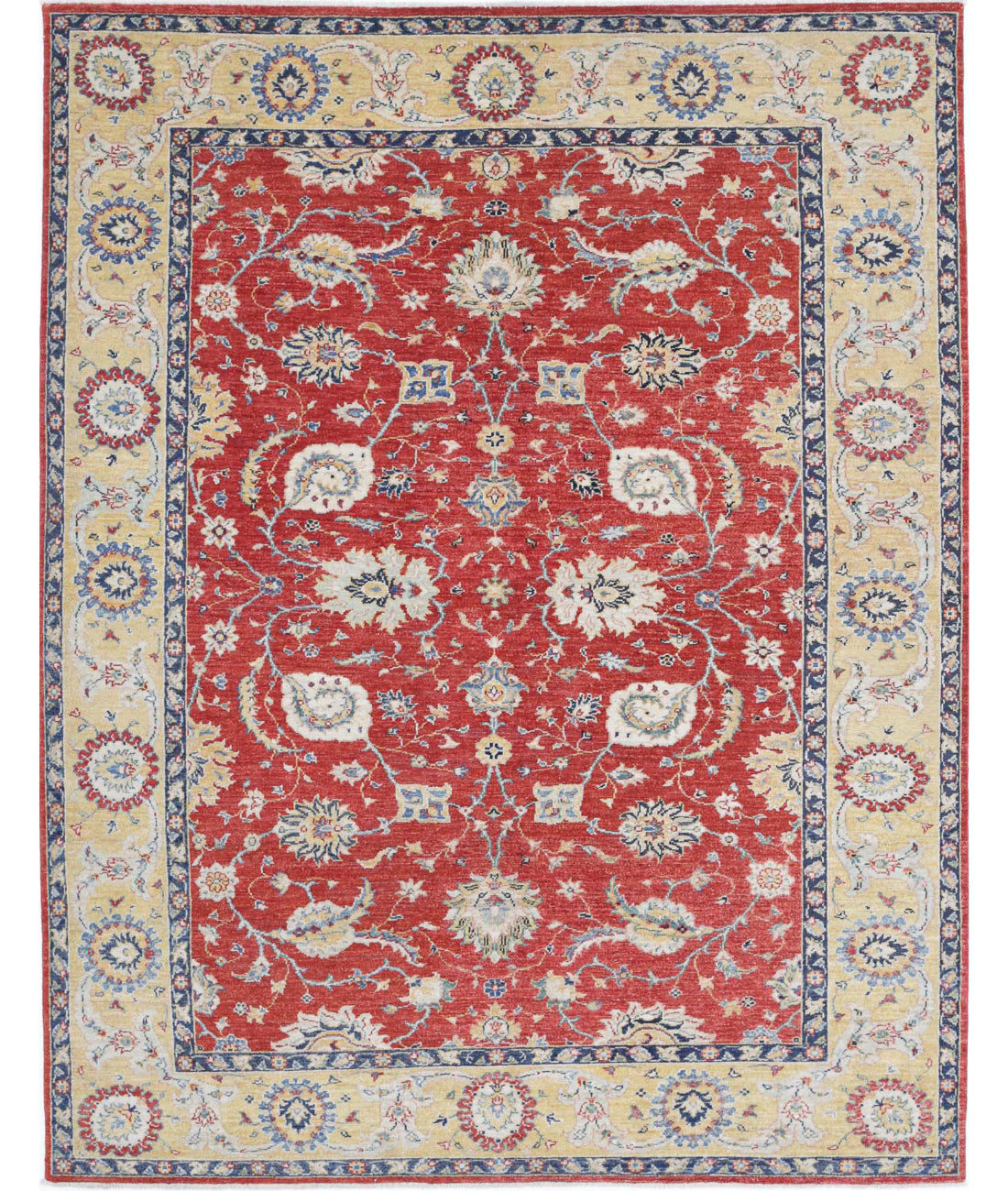 Ziegler 5'11'' X 7'11'' Hand-Knotted Wool Rug 5'11'' x 7'11'' (178 X 238) / Red / Gold