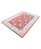 Ziegler 5'6'' X 7'8'' Hand-Knotted Wool Rug 5'6'' x 7'8'' (165 X 230) / Red / Ivory