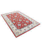 Ziegler 5'6'' X 7'9'' Hand-Knotted Wool Rug 5'6'' x 7'9'' (165 X 233) / Red / Ivory