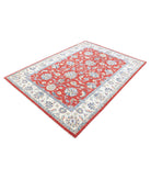 Ziegler 5'6'' X 7'9'' Hand-Knotted Wool Rug 5'6'' x 7'9'' (165 X 233) / Red / Ivory