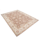 Ziegler 6'3'' X 8'3'' Hand-Knotted Wool Rug 6'3'' x 8'3'' (188 X 248) / Brown / Ivory