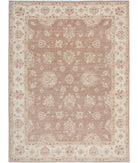 Ziegler 6'3'' X 8'3'' Hand-Knotted Wool Rug 6'3'' x 8'3'' (188 X 248) / Brown / Ivory