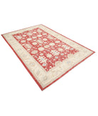 Ziegler 5'7'' X 8'5'' Hand-Knotted Wool Rug 5'7'' x 8'5'' (168 X 253) / Red / Ivory