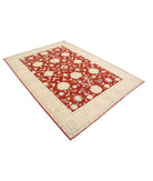 Ziegler 5'7'' X 7'9'' Hand-Knotted Wool Rug 5'7'' x 7'9'' (168 X 233) / Red / Ivory