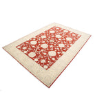 Ziegler 5'7'' X 7'9'' Hand-Knotted Wool Rug 5'7'' x 7'9'' (168 X 233) / Red / Ivory