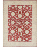 Ziegler 5'7'' X 7'9'' Hand-Knotted Wool Rug 5'7'' x 7'9'' (168 X 233) / Red / Ivory