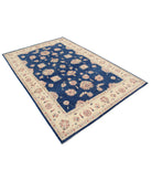 Ziegler 5'7'' X 8'3'' Hand-Knotted Wool Rug 5'7'' x 8'3'' (168 X 248) / Blue / Ivory