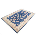 Ziegler 5'7'' X 8'3'' Hand-Knotted Wool Rug 5'7'' x 8'3'' (168 X 248) / Blue / Ivory