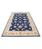 Ziegler 5'7'' X 8'3'' Hand-Knotted Wool Rug 5'7'' x 8'3'' (168 X 248) / Blue / Ivory