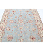 Ziegler 5'7'' X 7'11'' Hand-Knotted Wool Rug 5'7'' x 7'11'' (168 X 238) / Blue / Ivory