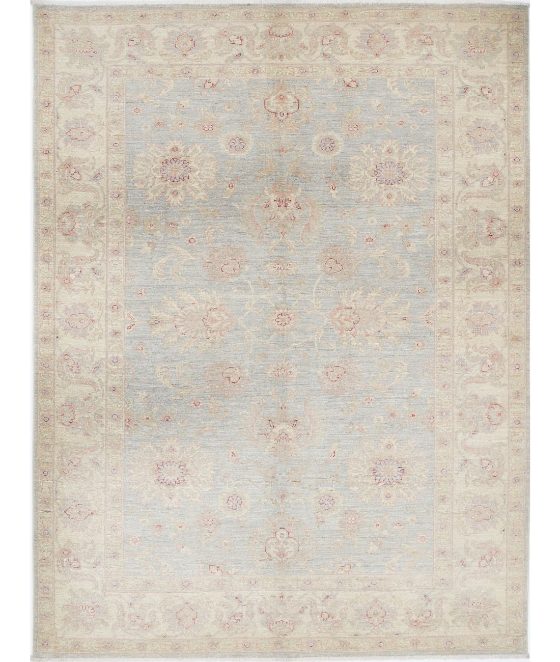 Ziegler 5'8'' X 7'4'' Hand-Knotted Wool Rug 5'8'' x 7'4'' (170 X 220) / Grey / Ivory