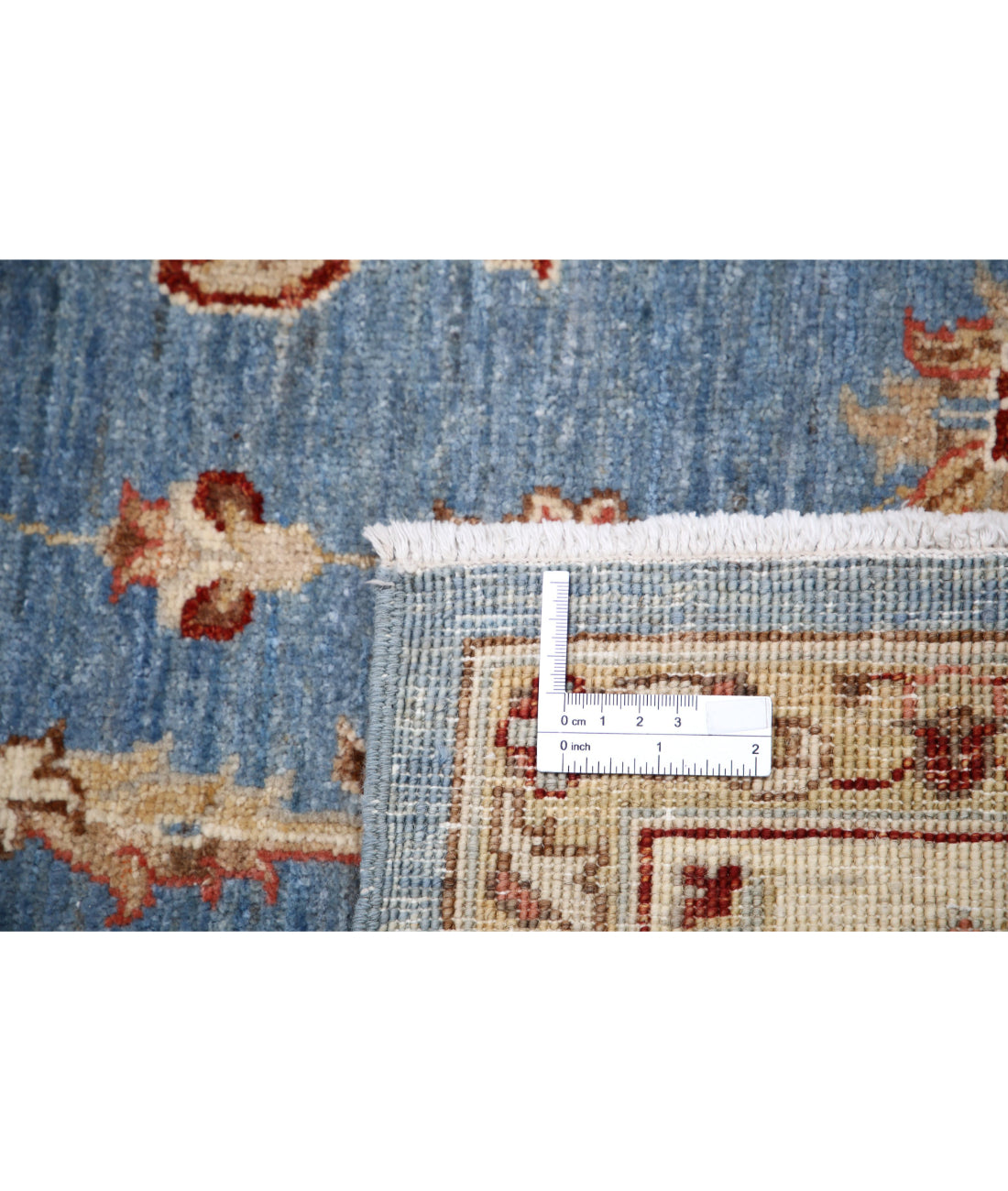 Ziegler 5'8'' X 8'3'' Hand-Knotted Wool Rug 5'8'' x 8'3'' (170 X 248) / Blue / Ivory