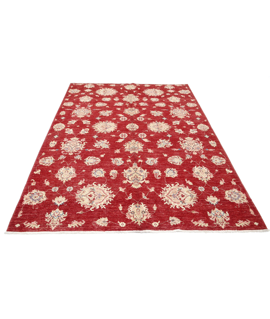 Ziegler 5'7'' X 7'9'' Hand-Knotted Wool Rug 5'7'' x 7'9'' (168 X 233) / Red / Red