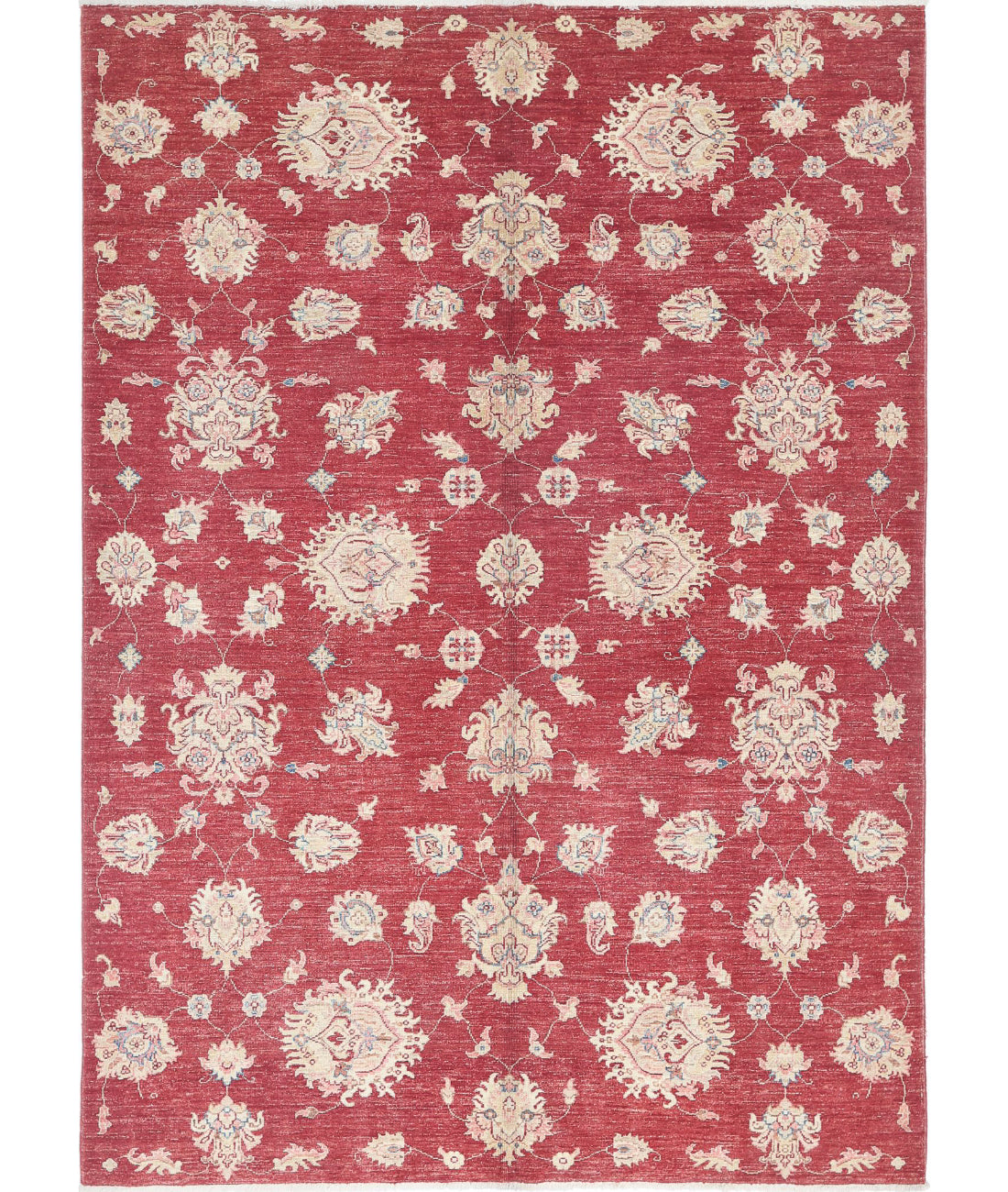 Ziegler 5'7'' X 7'9'' Hand-Knotted Wool Rug 5'7'' x 7'9'' (168 X 233) / Red / Red