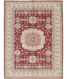 Ziegler 5'9'' X 7'5'' Hand-Knotted Wool Rug 5'9'' x 7'5'' (173 X 223) / Red / Ivory