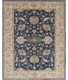 Ziegler 5'9'' X 7'6'' Hand-Knotted Wool Rug 5'9'' x 7'6'' (173 X 225) / Black / Ivory