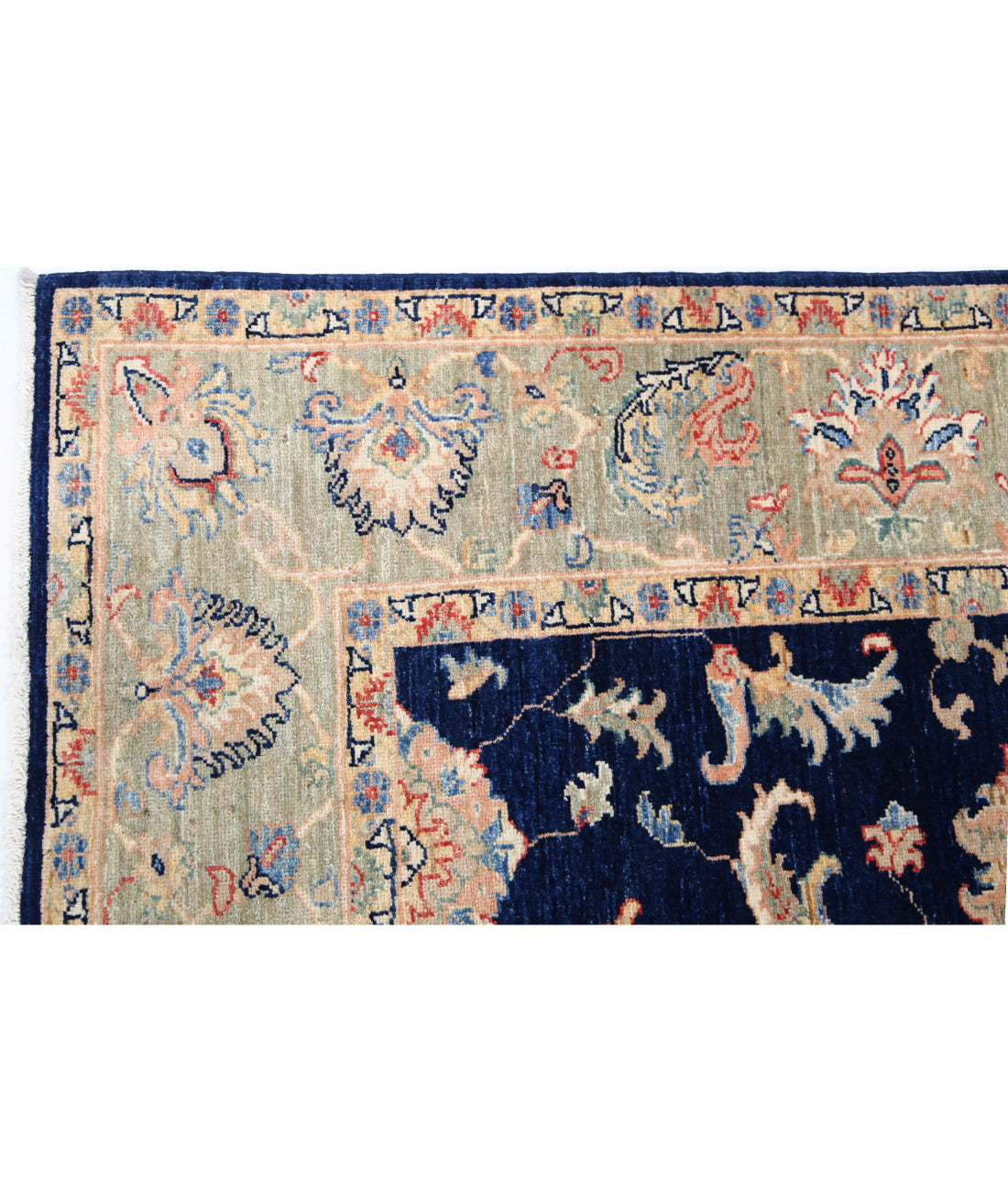 Ziegler 5'8'' X 7'9'' Hand-Knotted Wool Rug 5'8'' x 7'9'' (170 X 233) / Blue / N/A