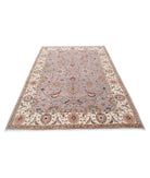 Ziegler 5'6'' X 7'6'' Hand-Knotted Wool Rug 5'6'' x 7'6'' (165 X 225) / Grey / Ivory