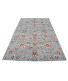 Ziegler 5'5'' X 8'0'' Hand-Knotted Wool Rug 5'5'' x 8'0'' (163 X 240) / Blue / Blue