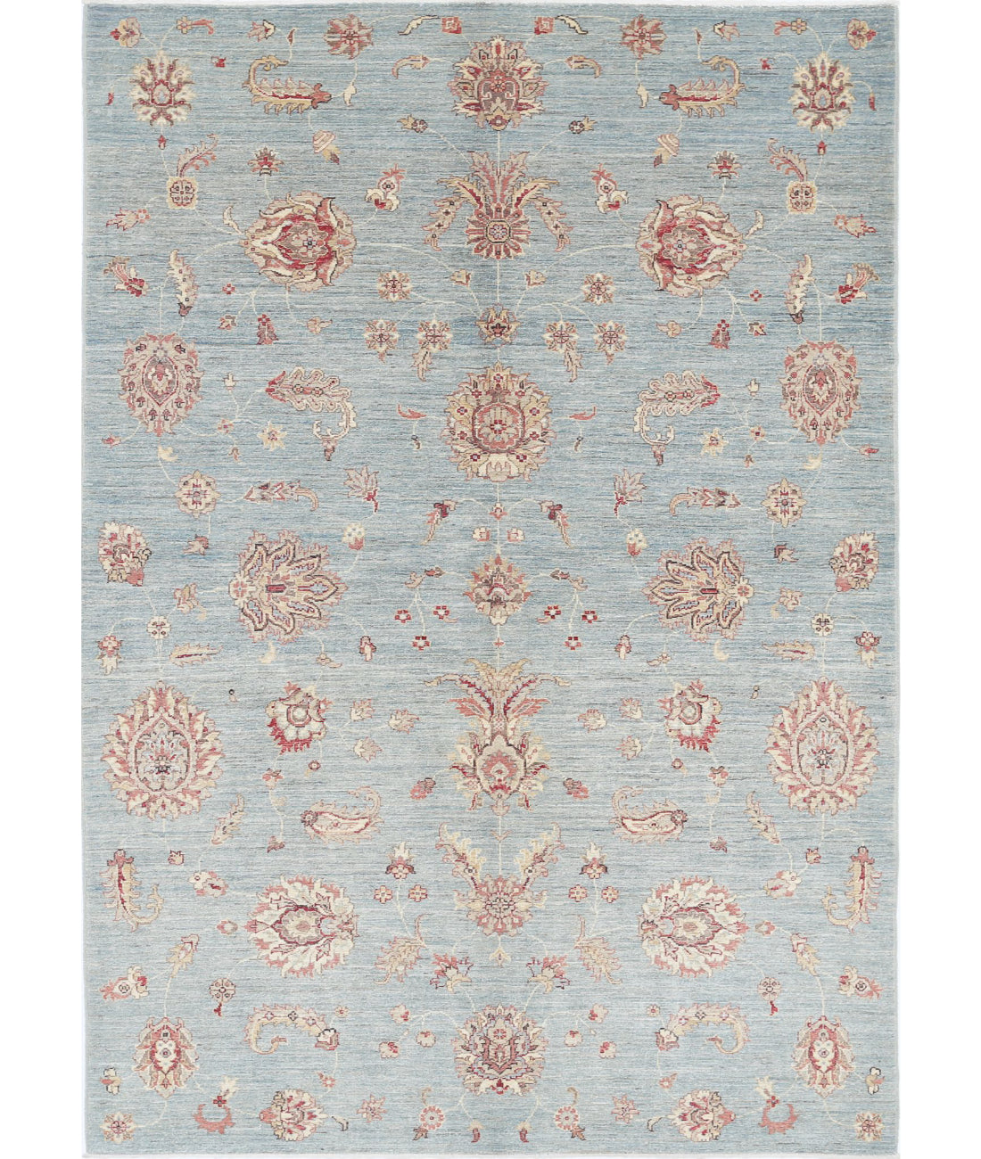 Ziegler 5'5'' X 8'0'' Hand-Knotted Wool Rug 5'5'' x 8'0'' (163 X 240) / Blue / Blue