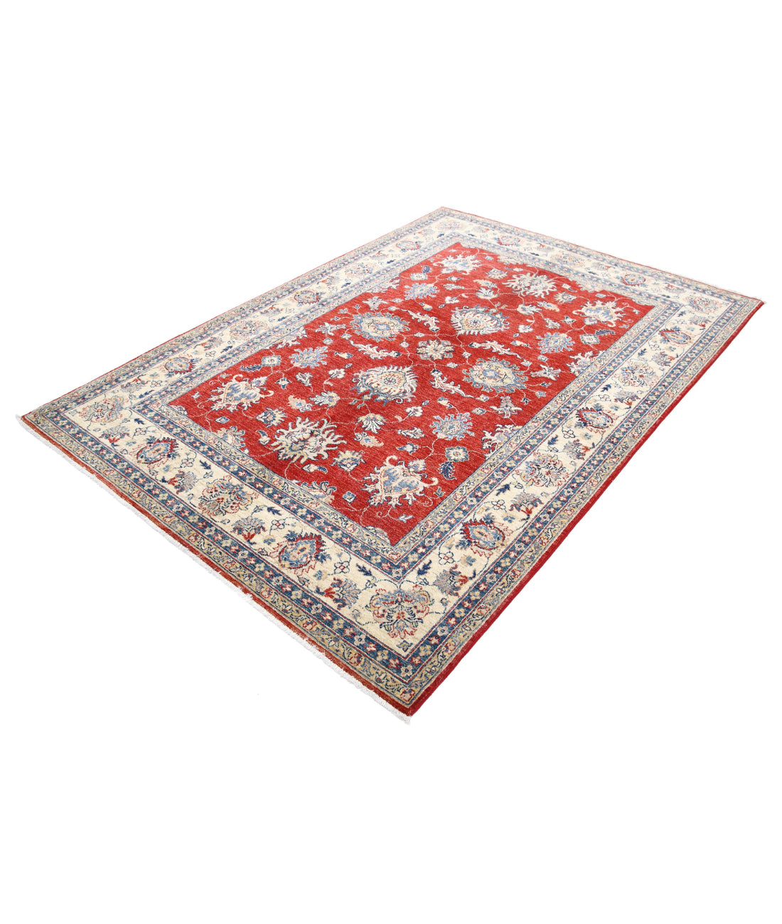 Ziegler 5'8'' X 7'9'' Hand-Knotted Wool Rug 5'8'' x 7'9'' (170 X 233) / Red / Ivory